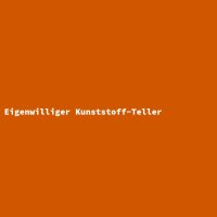 Eigenwilliger Kunststoff-Teller