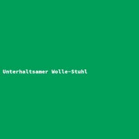 Unterhaltsamer Wolle-Stuhl