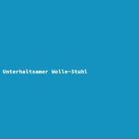 Unterhaltsamer Wolle-Stuhl