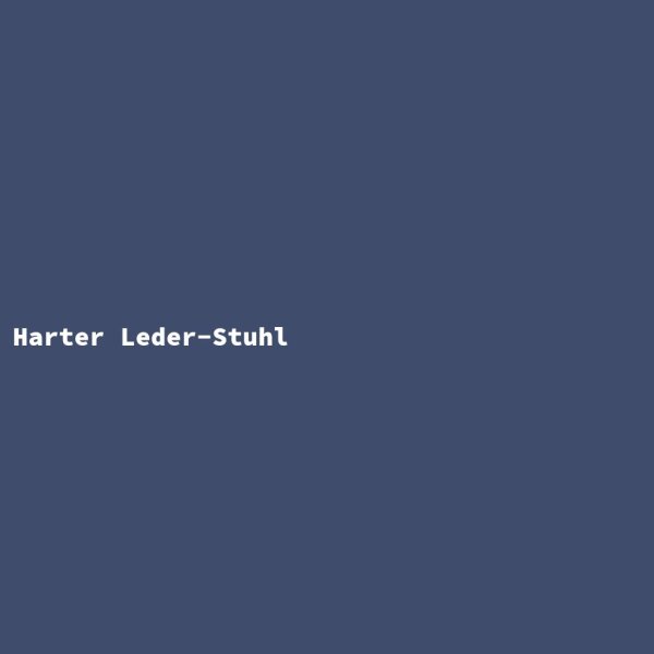 Harter Leder-Stuhl