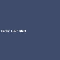 Harter Leder-Stuhl
