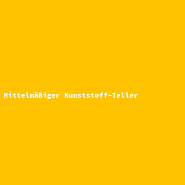 Mittelm&auml;&szlig;iger Kunststoff-Teller