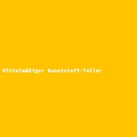 Mittelm&auml;&szlig;iger Kunststoff-Teller