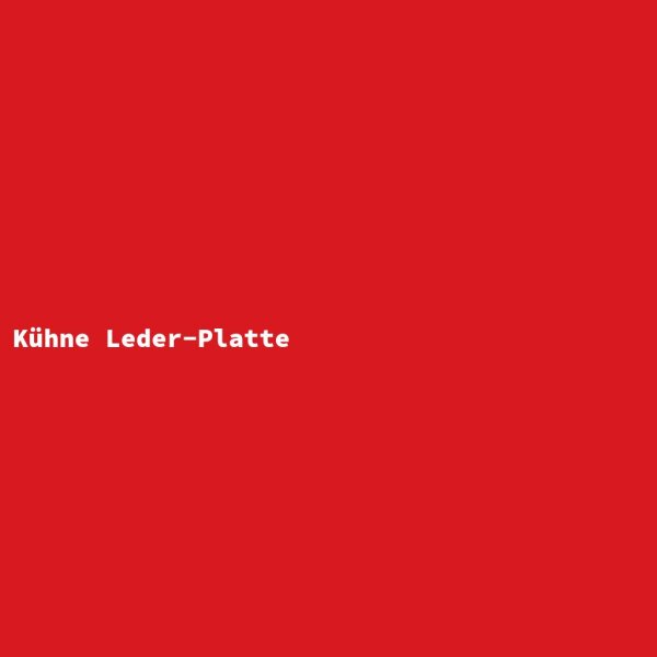 K&uuml;hne Leder-Platte